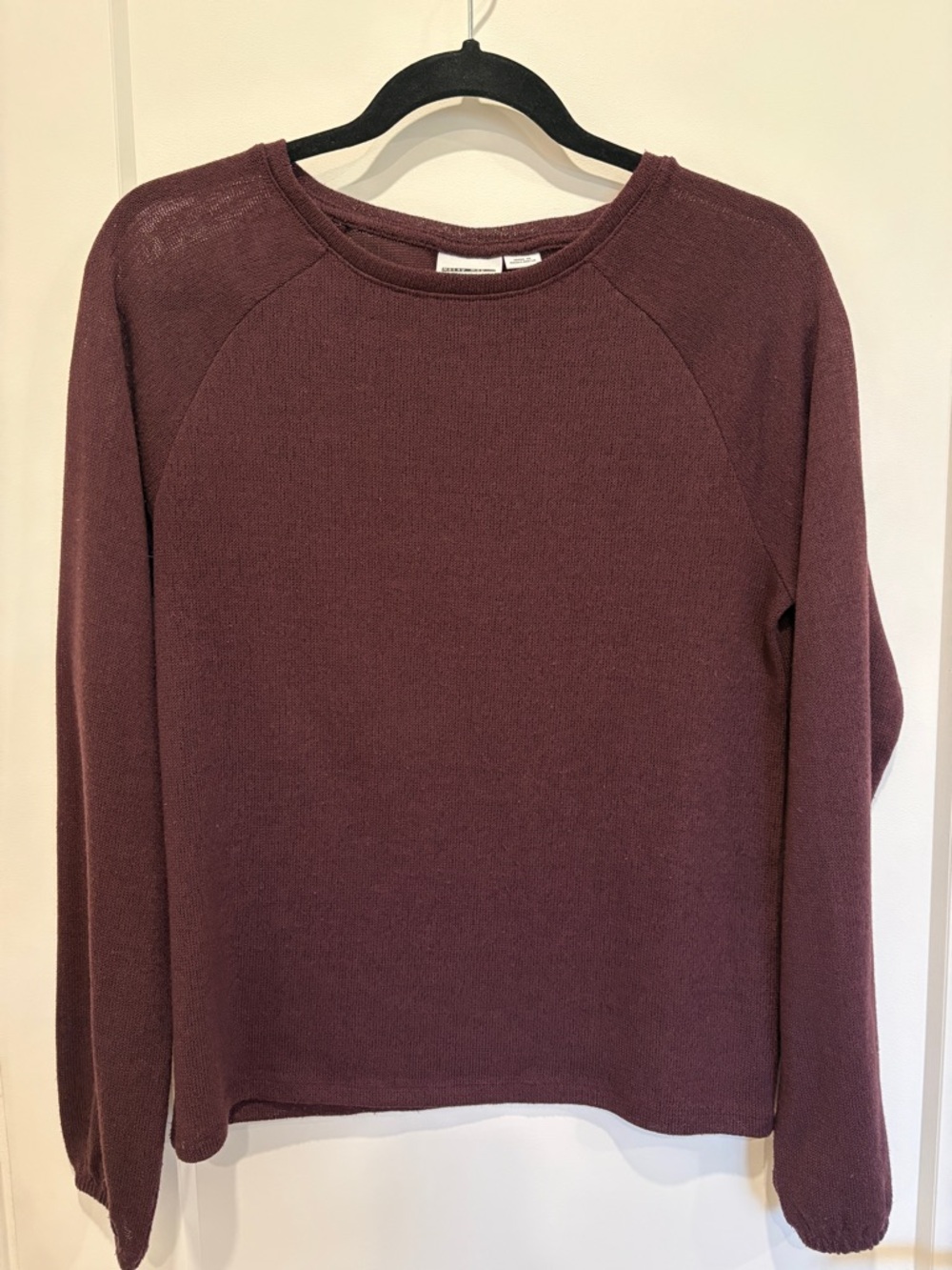 Noisy May Plum Raglan Crewneck Sweater